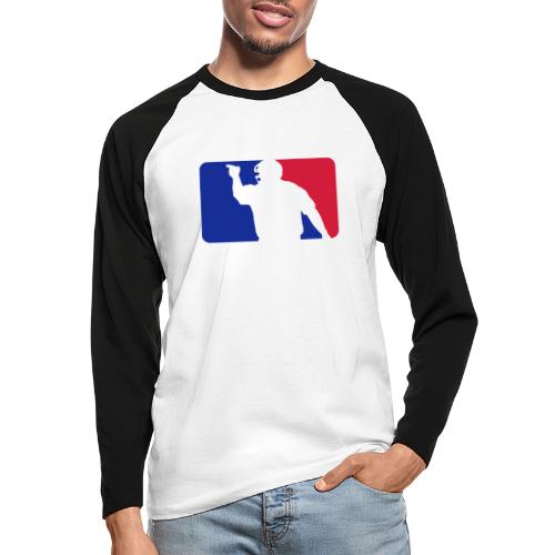 Baseball Umpire Logo - Langærmet herre-baseballshirt