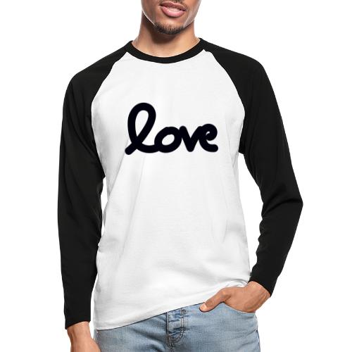 draw love - T-shirt baseball manches longues Homme
