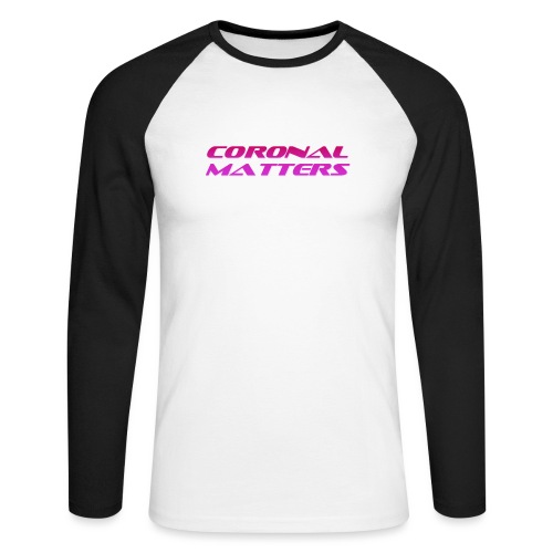 Coronal Matters logo - Langærmet herre-baseballshirt