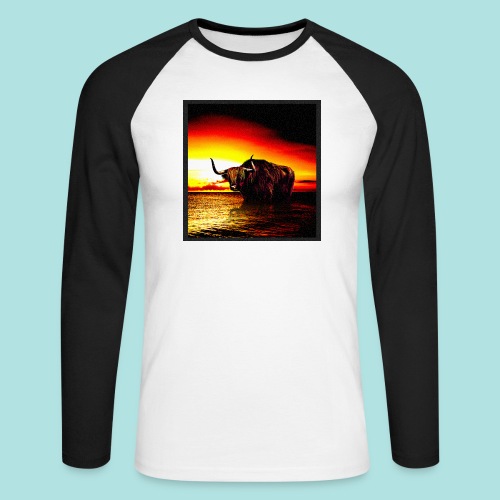 Wandering_Bull - Men's Long Sleeve Baseball T-Shirt