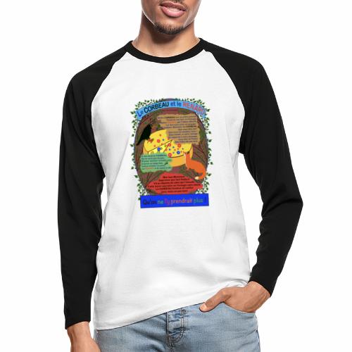 Le Corbeau et le Renard (Jean de la Fontaine) - T-shirt baseball manches longues Homme