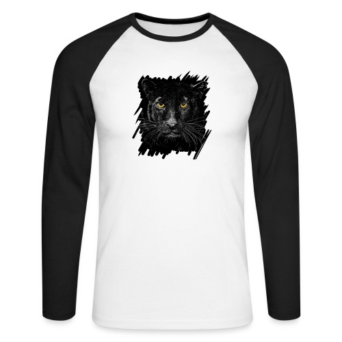 Schwarzer Panther - Männer Baseballshirt langarm