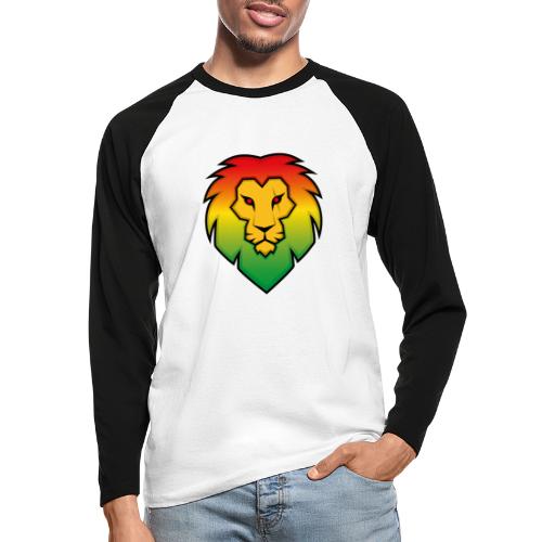 Ragga Lion - Men's Long Sleeve Baseball T-Shirt