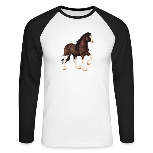 Shire Horse - Männer Baseballshirt langarm