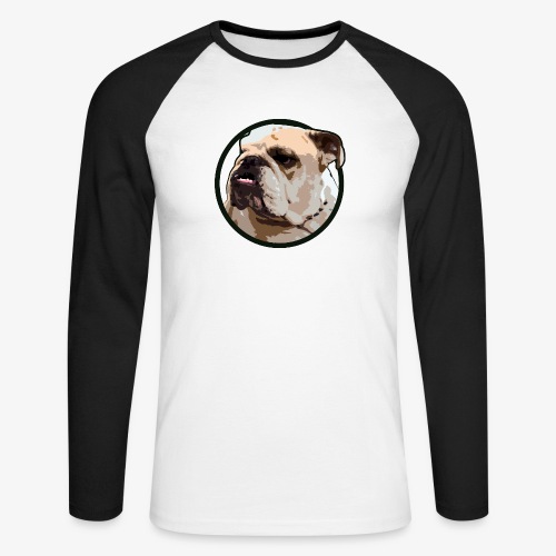 Bulldog - Men's Long Sleeve Baseball T-Shirt