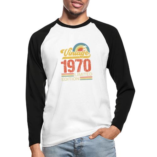Wijnjaar 1970 - Mannen baseballshirt lange mouw