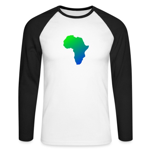 afrikanska logga 2 0 - Långärmad basebolltröja herr