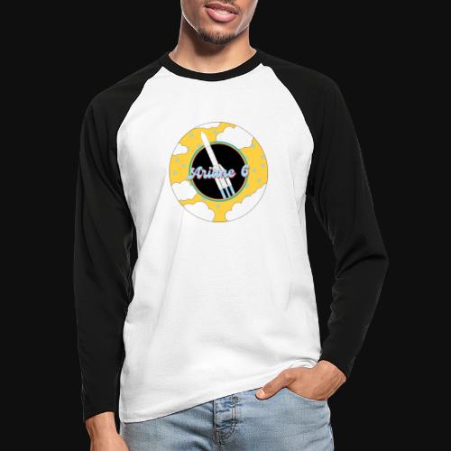 Ariane 5 among clouds and stars by ItArtWork - Men's Long Sleeve Baseball T-Shirt