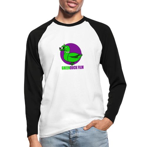 Greenduck Film Purple Sun Logo - Langærmet herre-baseballshirt