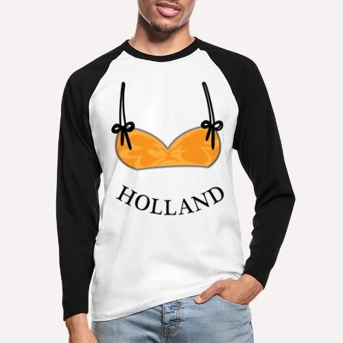Bikini Nederlandse Leeuwinnen Oranje - Mannen baseballshirt lange mouw
