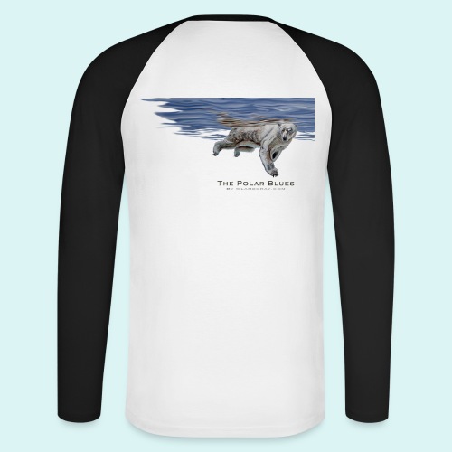 Polar-Blues-SpSh - Men's Long Sleeve Baseball T-Shirt
