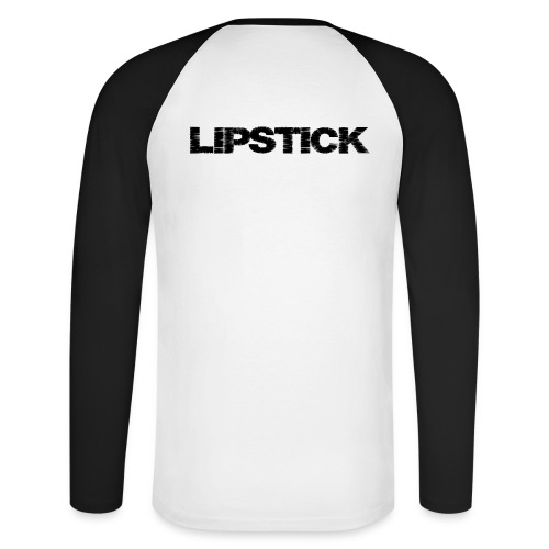 lipstick Schriftzug Schwarz Transparent png - Männer Baseballshirt langarm