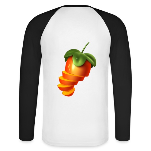 Sliced Sweaty Fruit - Men's Long Sleeve Baseball T-Shirt