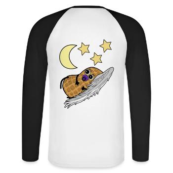 Bambino bambino bambino bambino nascita asilo - Maglia da baseball a manica lunga da uomo - bianco/nero - Retro - Nik (191cm)