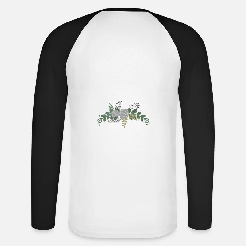 Happy Easter - Unisex Baseballshirt langarm - Weiß/Schwarz