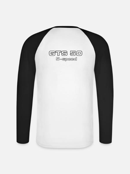 GTS 5 Speed - Unisex Long Sleeve Baseball T-Shirt - white/black