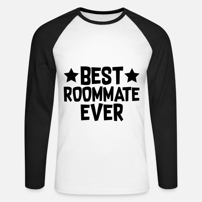 Best Roommate Ever - Unisex Baseballshirt langarm - Weiß/Schwarz