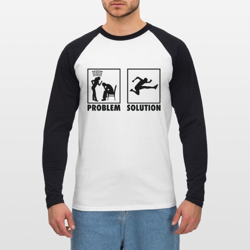 Athletics Athletes Statement Problem Solution. Unisex Baseballshirt langarm