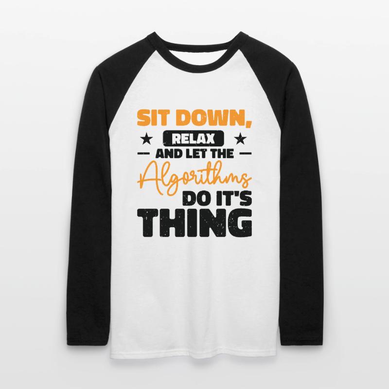 Computer Algorithm Programmer Artificial Unisex Long Sleeve Baseball T-Shirt