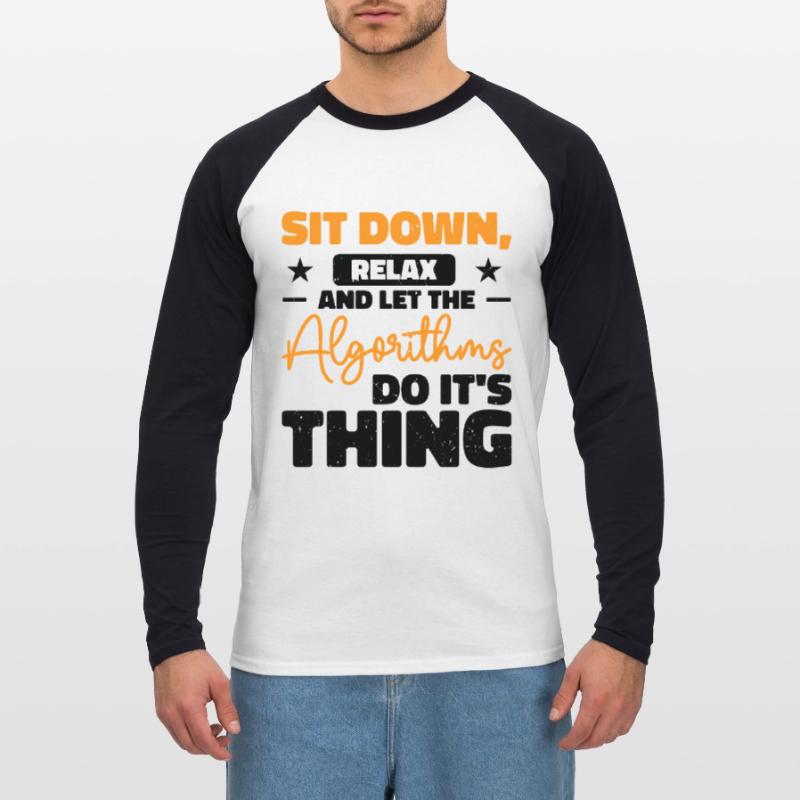 Computer Algorithm Programmer Artificial Unisex Long Sleeve Baseball T-Shirt