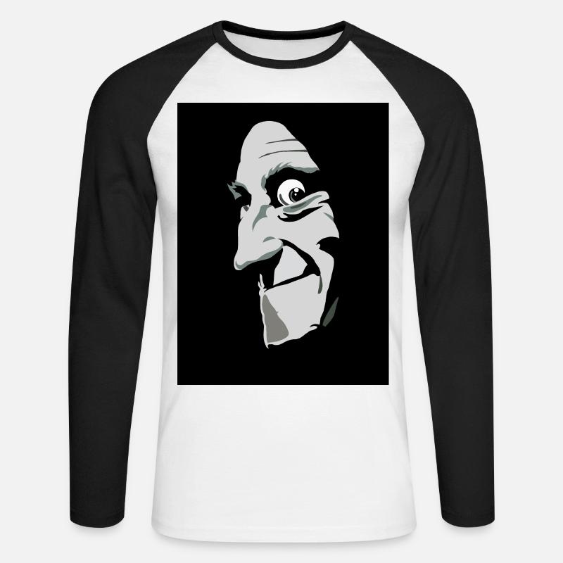 Nein, es wird "Eye-gor" ausgesprochen. - Unisex Baseballshirt langarm - Weiß/Schwarz