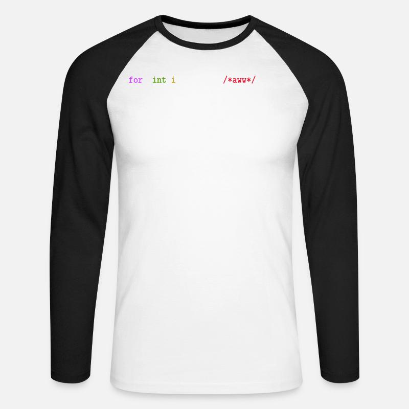 Programmierer, Software, Informatik, Developer - Unisex Baseballshirt langarm - Weiß/Schwarz