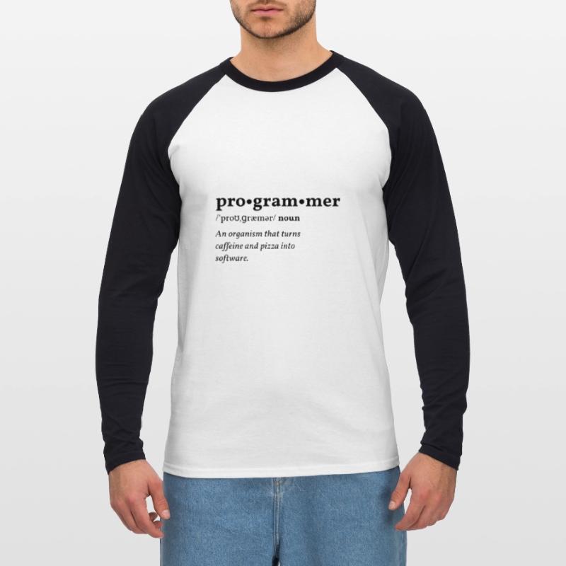 Programmer (programmer) Clean Edition Unisex Long Sleeve Baseball T-Shirt