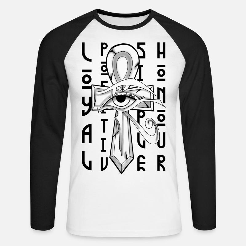 LPSH - Unisex Baseballshirt langarm - Weiß/Schwarz