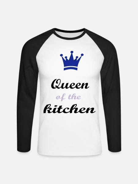 Cook - Unisex Long Sleeve Baseball T-Shirt - white/black