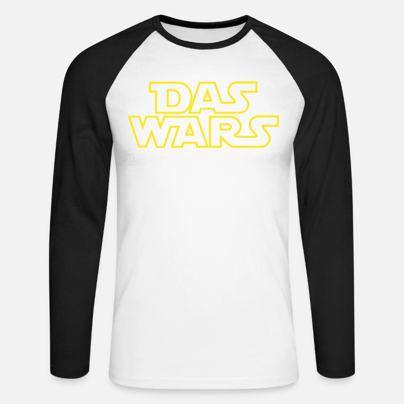 Abschluss Das Wars Möge der Abschluss mit mir sein - Unisex Baseballshirt langarm - Weiß/Schwarz