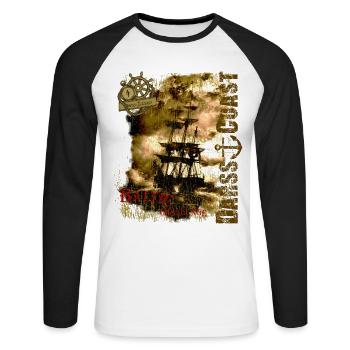 DarssCoast - Baltic Challenge - T-shirt baseball manches longues Homme - blanc/noir - Devant - Nik (191cm)