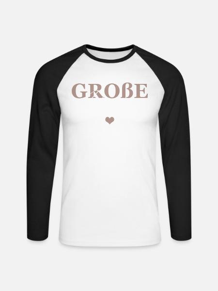 Große Schwester - Unisex Baseballshirt langarm - Weiß/Schwarz