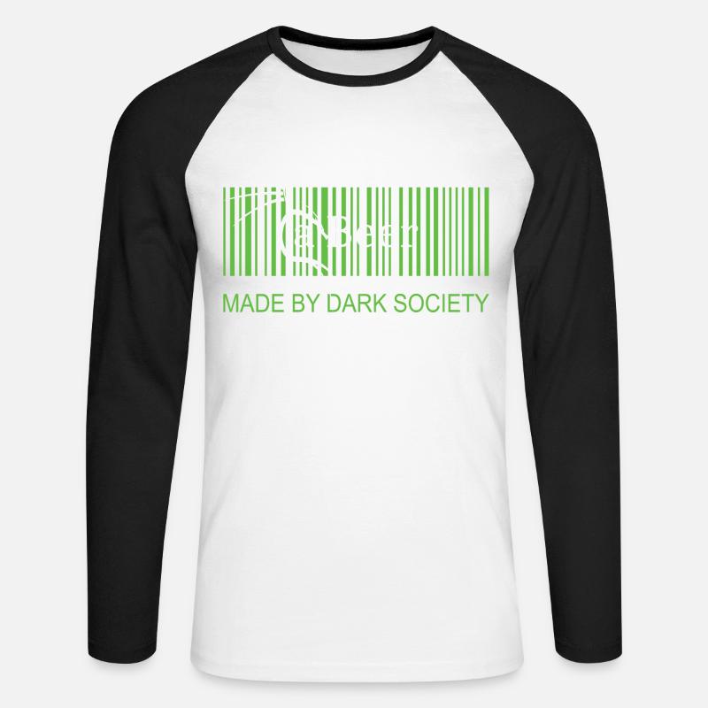 Fastboot Boot a Beer - Unisex Baseballshirt langarm - Weiß/Schwarz
