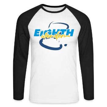 The 8th Miracle of Jena - Unisex Long Sleeve Baseball T-Shirt - white/black - Front - Nik (191cm)