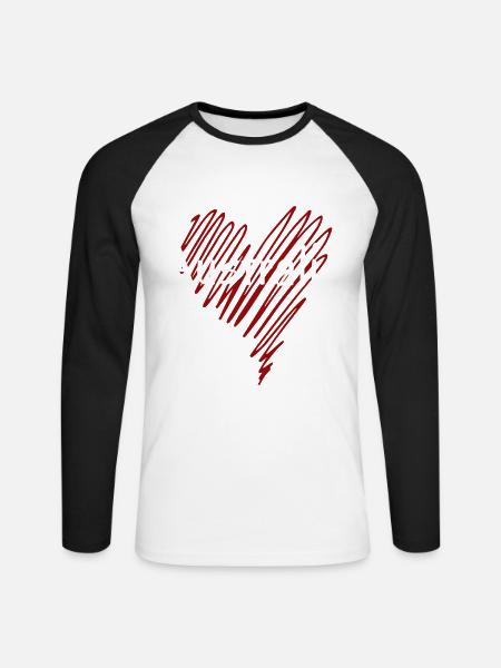 I love Australia, Australian pride - Unisex Long Sleeve Baseball T-Shirt - white/black