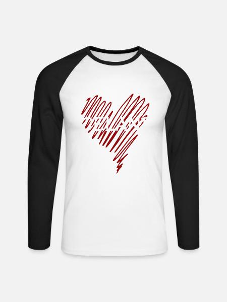 I love Iceland, proud Icelander - Unisex Long Sleeve Baseball T-Shirt - white/black