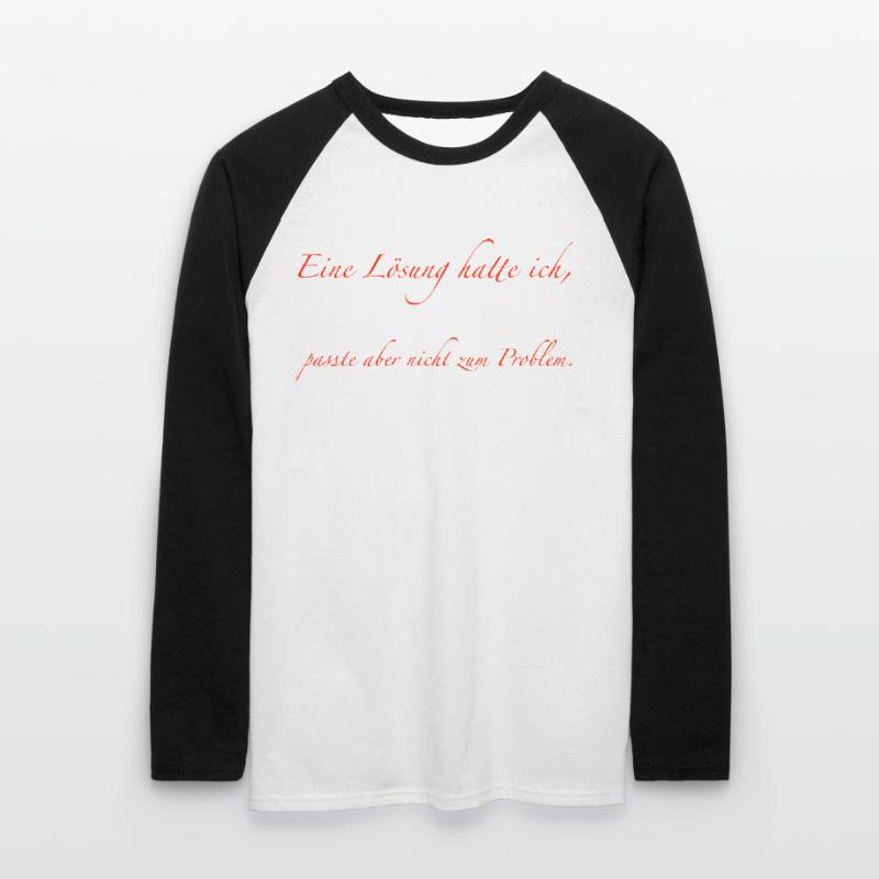 J’avais une solution T-shirt baseball manches longues Homme