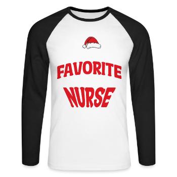  Cosmetic Nurse Dermatology Botox Dealer Aesthetic - Unisex Long Sleeve Baseball T-Shirt - white/black - Front - Nik (191cm)