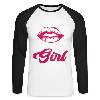 Botox-Krankenschwester, ich bin dein Mädchen Dermatologie, Ästhetik - Unisex Baseballshirt langarm - Weiß/Schwarz - Vorne - Nik (191cm)