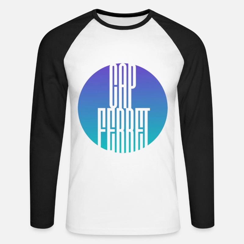 "Kapstadt oder kein Kapstadt" - Unisex Baseballshirt langarm - Weiß/Schwarz