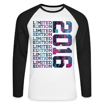 COOL 10 ANS ÉDITION LIMITÉE 2016 10E ANNIVERSAIRE - T-shirt baseball manches longues Homme - blanc/noir - Devant - Nik (191cm)