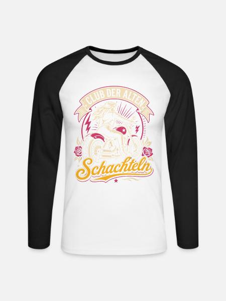 Großmutter Club Geschenk - Unisex Baseballshirt langarm - Weiß/Schwarz
