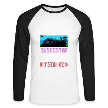 Otter Ferret Marten Water Sea Otter Beaver Sweet - Unisex Long Sleeve Baseball T-Shirt - white/black - Front - Nik (191cm)