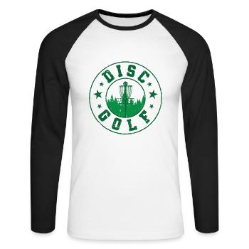 Best disc golfer ever - Unisex Long Sleeve Baseball T-Shirt - white/black - Front - Nik (191cm)