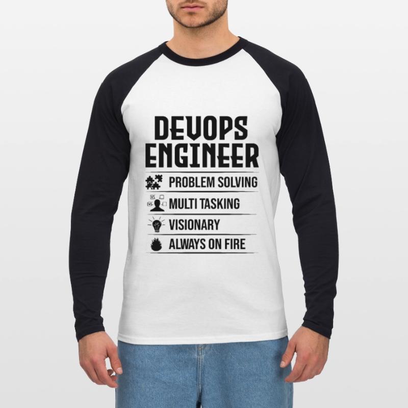 Devops Sys-Admin Developer Unisex Long Sleeve Baseball T-Shirt