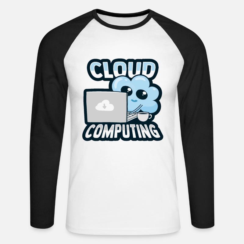 Cloud-Administrator Cloud-Devops - Unisex Baseballshirt langarm - Weiß/Schwarz