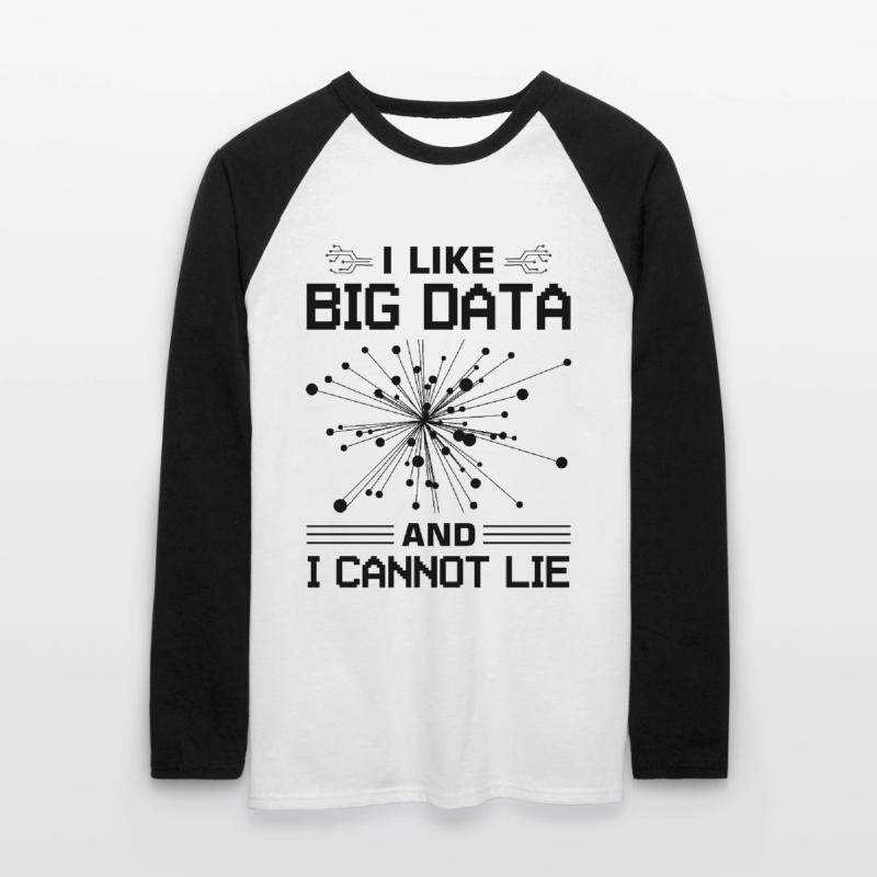 Machine Learning Algorithms AI Data Analyst Unisex Long Sleeve Baseball T-Shirt