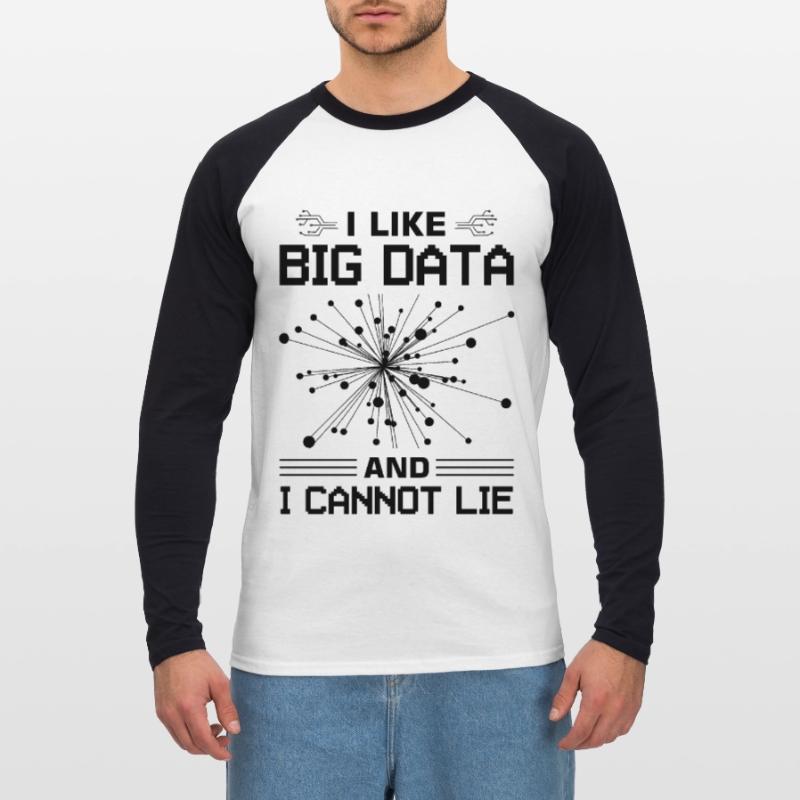 Machine Learning Algorithms AI Data Analyst Unisex Long Sleeve Baseball T-Shirt