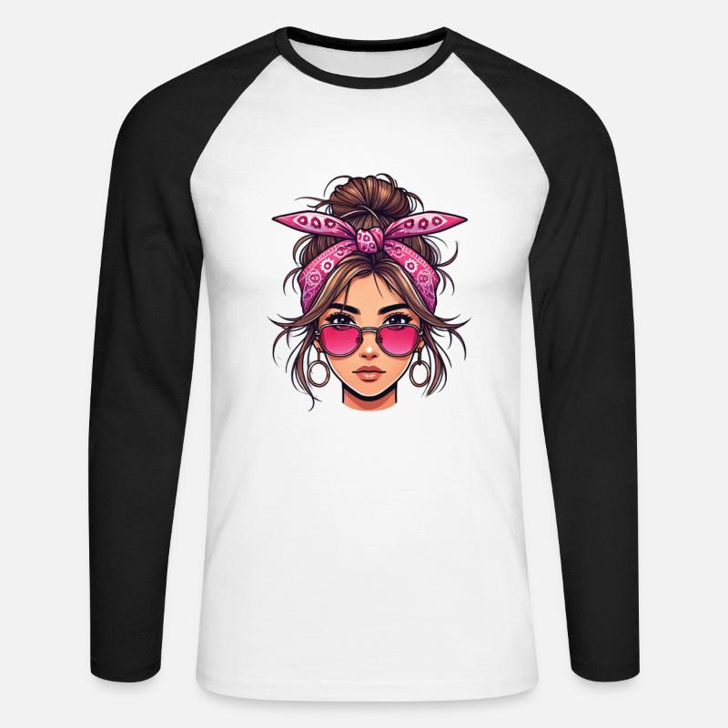 Beste Mutter Aller Zeiten - Unisex Baseballshirt langarm - Weiß/Schwarz