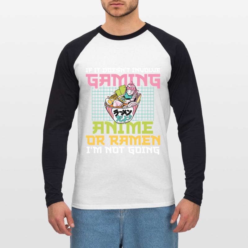 Spielen Sie Controller-gaming, Gaming, Anime Oder Unisex Baseballshirt langarm